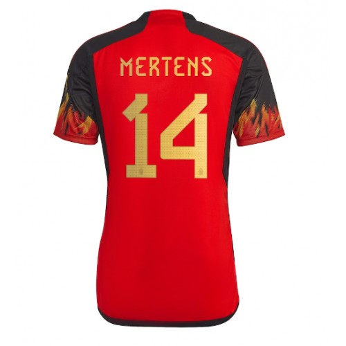 Fotbalové Dres Belgie Dries Mertens #14 Domácí MS 2022 Krátký Rukáv